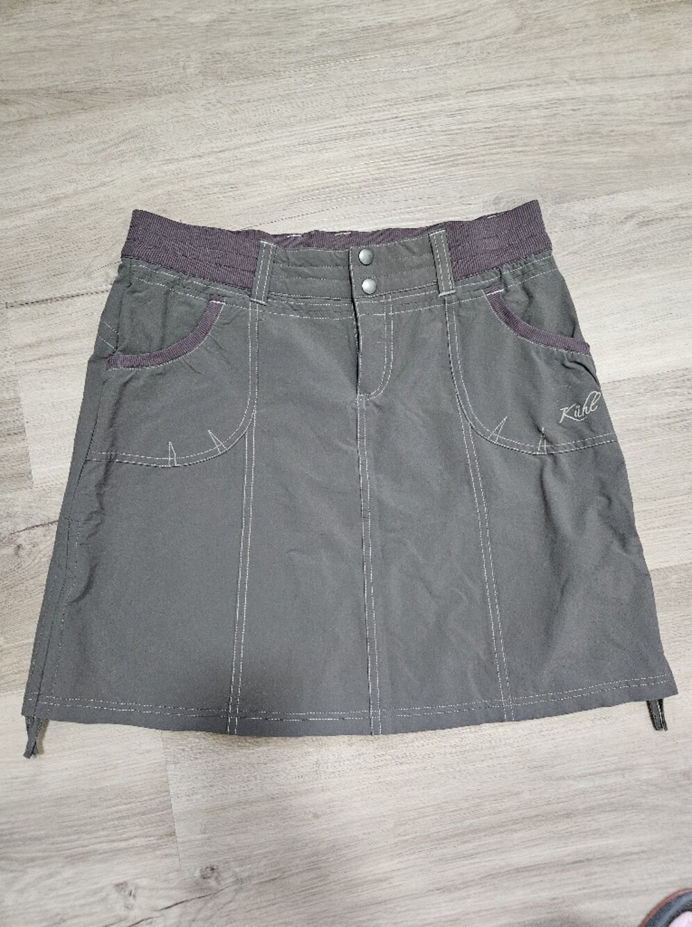 KÜHL Women's Gray Outdoor Hiking Technical Travel Skirt Size 6 Lightweight